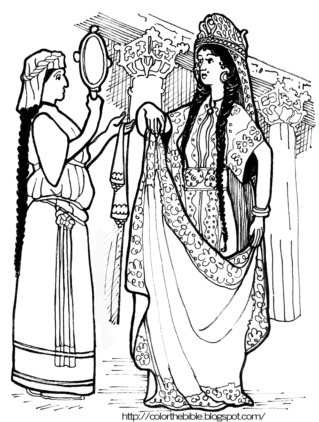 queen esther coloring pages - photo #38