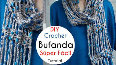 Bufanda Súper Fácil para Tejer a Crochet / Tutorial para Principiantes