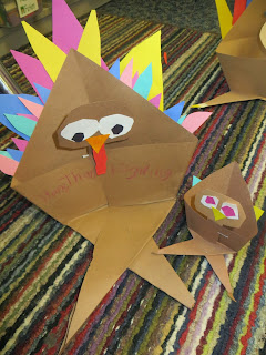 If you're looking for a free Thanksgiving art project for your 2nd or 3rd grade class, try origami turkeys. All you need is paper! These little guys are a perfect "go to" activity for the week before Thanksgiving. Easy for teachers and fun for kids! #secondgrade #thirdgrade #thanksgiving