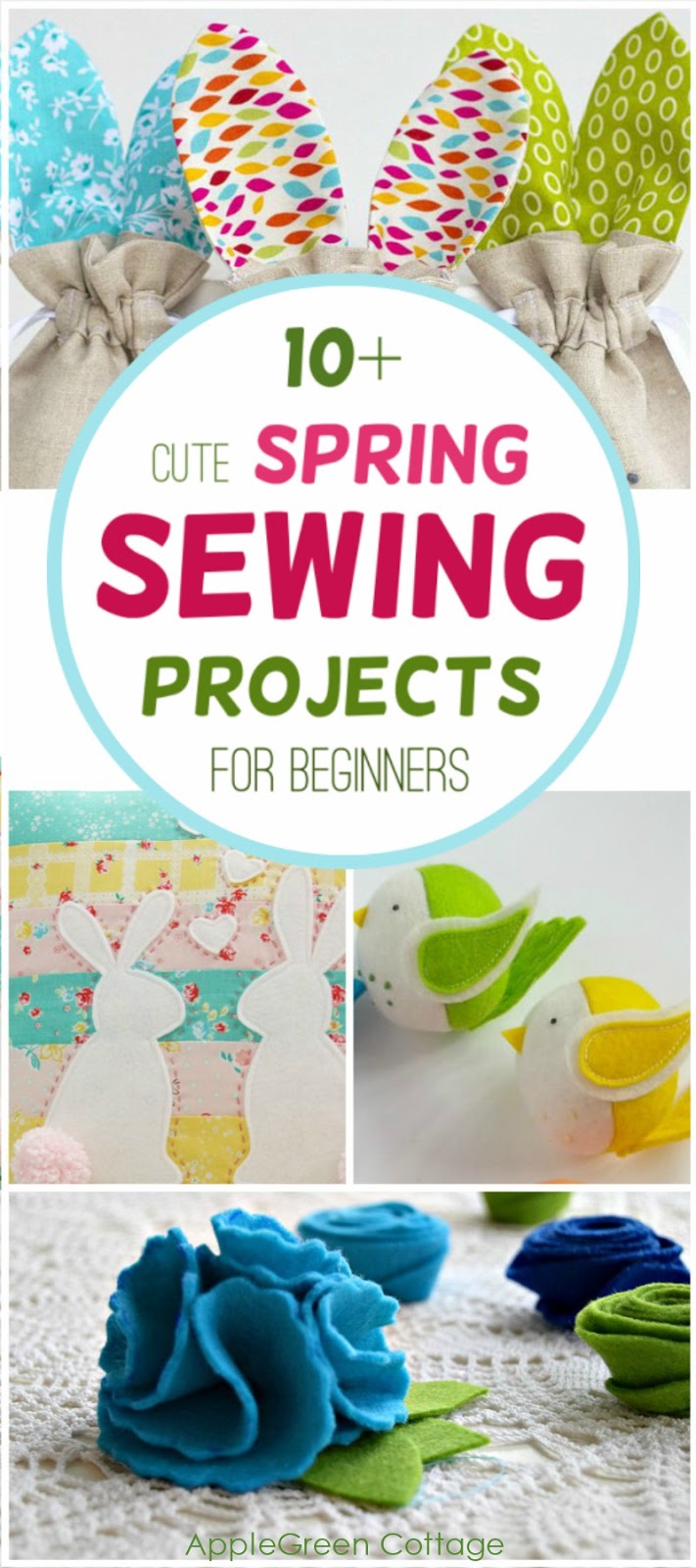 10+ Fun Spring Sewing Projects For Beginners AppleGreen Cottage