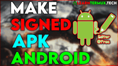 Sign APK: How to Sign Applications In Android