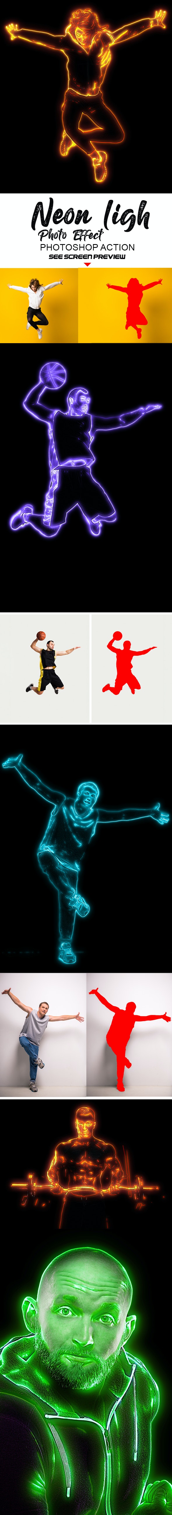 GraphicRiver - Neon light Photo Effect 26760628 2 Abstract Painting long