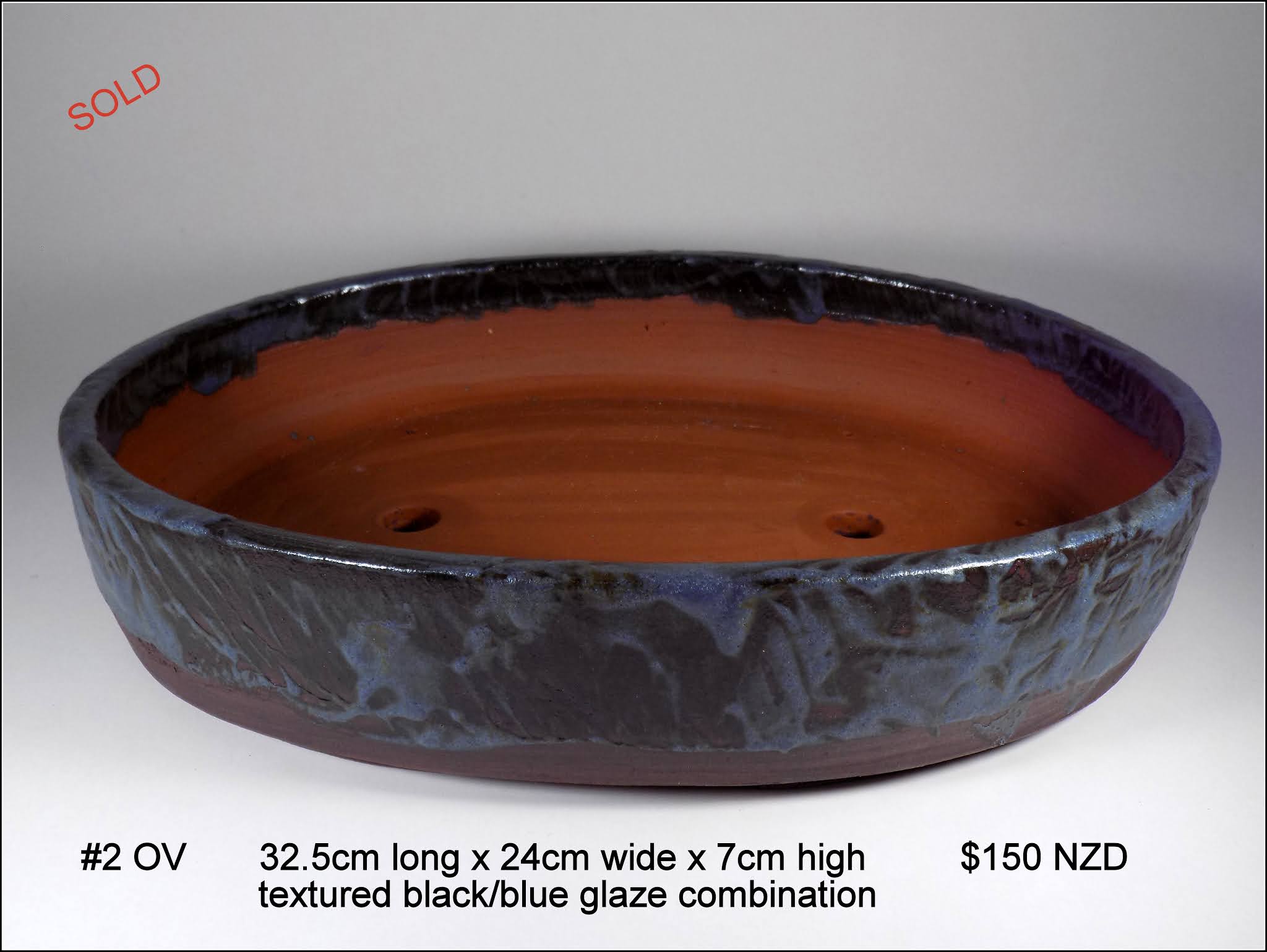 Fionna's Bonsai Pots, Kiwi Made, In New Zealand Oval