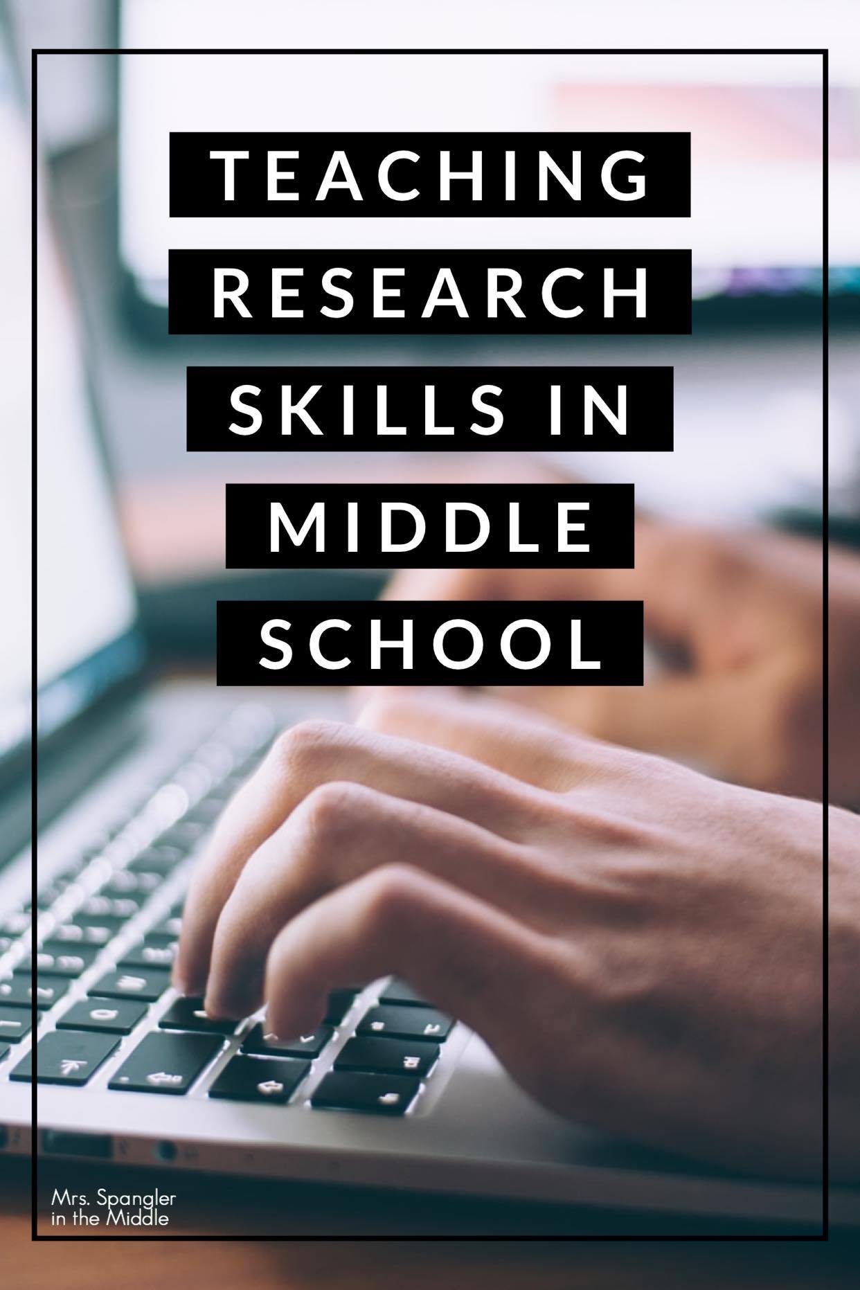 teaching research skills middle school
