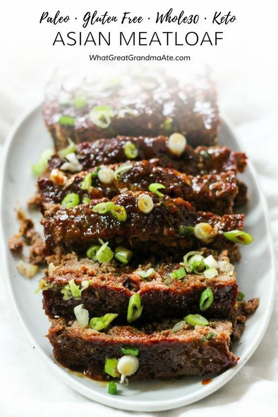 Paleo Asian Meatloaf Healthy Food Ideas