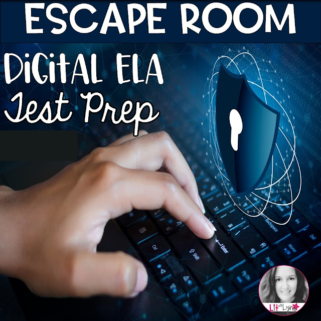 Digital Escape Room for ELA Test Prep Lit w/ Lyns