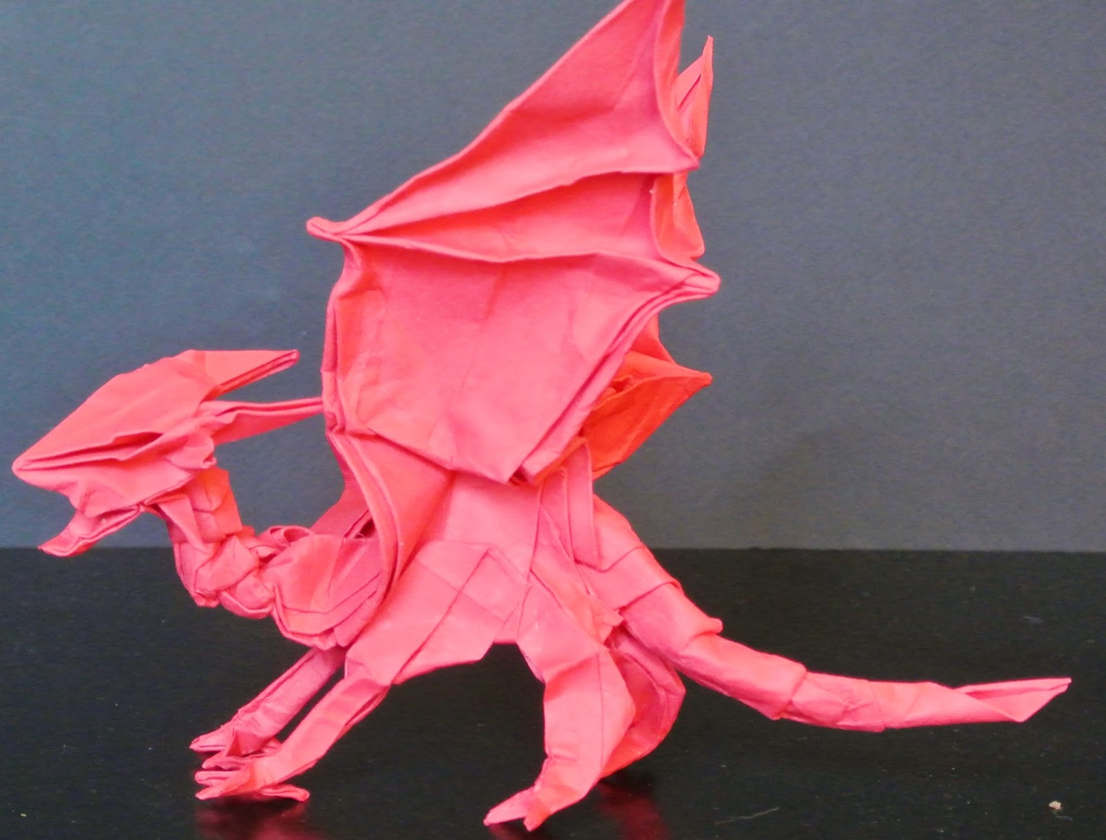 The Midnight Carver A Cardstock Origami Dragon, This has Potential!