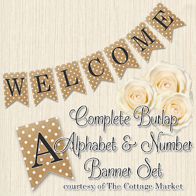 This polka dot burlap banner set is simple and perfect for any celebration.