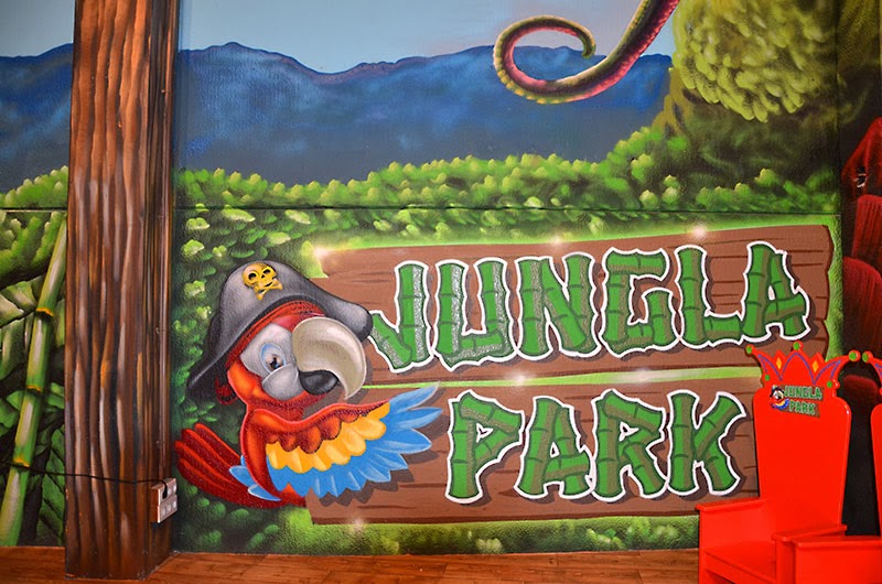 Decoración mural parque infantil Jungla Park