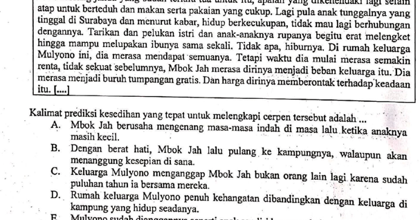 Contoh Soal Sd Memprediksi Kejadian Berdasarkan Isi Cerita Contoh Soal Sd Memprediksi Kejadian Berdasarkan Isi Cerita