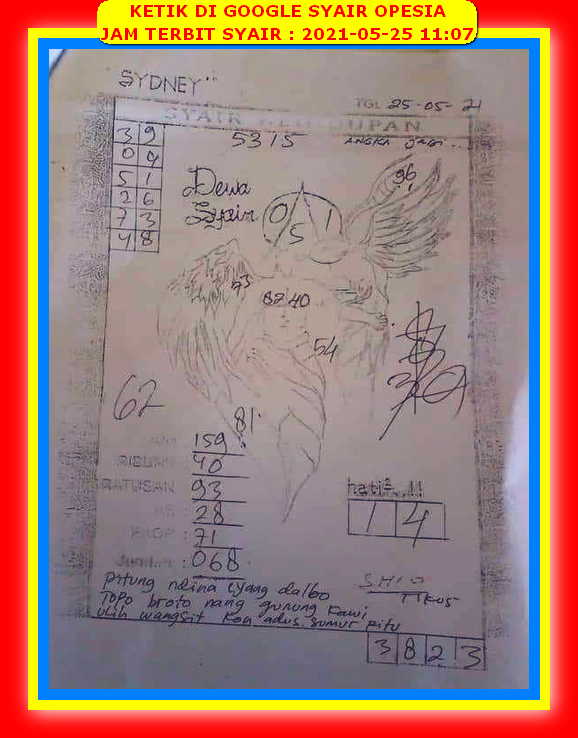1 New Message Kode Syair Sydney 25 Mei 2021 Forum Syair Togel Hongkong Singapura Sydney