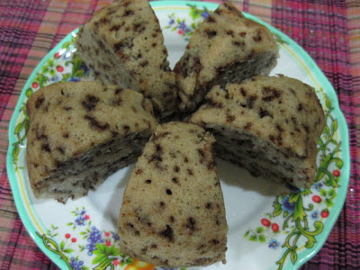 Kek Pisang Coklat Rice
