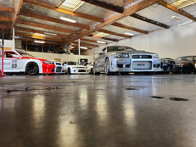 R34 GT-R, R33 GT-R, R32 GT-R for sale at Toprank Importers in Cypress, California