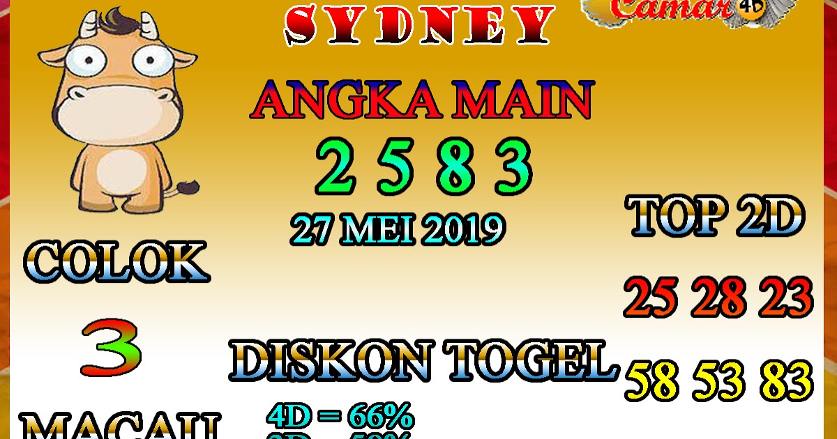 Prediksi Togel Sydney 27 Mei 2019 Prediksi Togel Lengkap