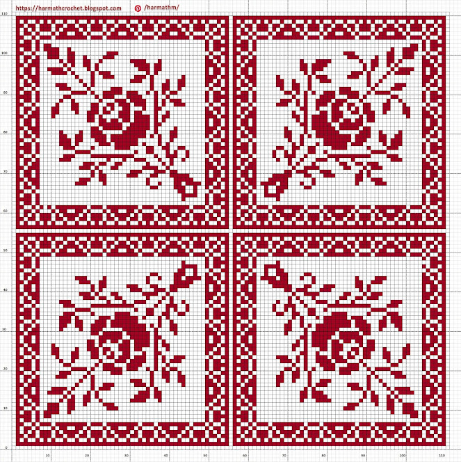 Filet - Crochet Patterns: Filet - crochet lace 444