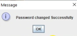 Change Password succesfull