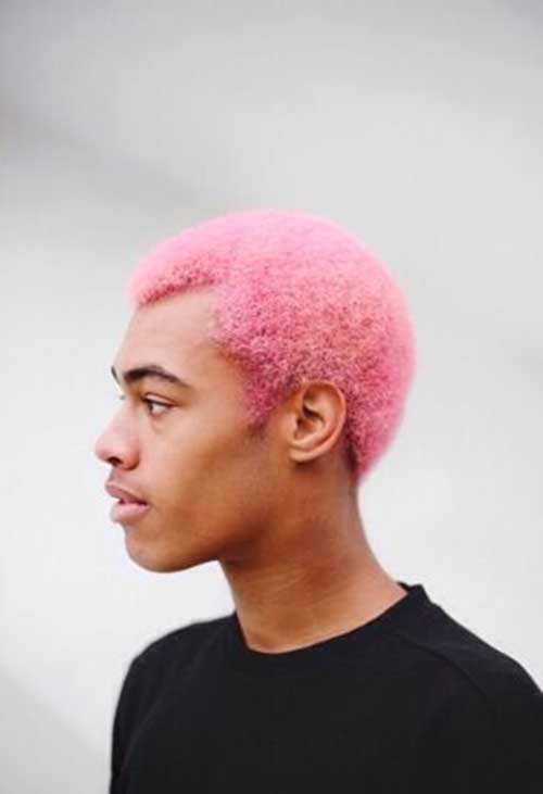 All About Hairstyle Pink Hair Colour For Men