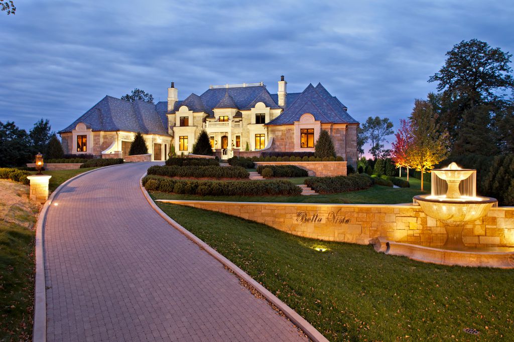 18,000 Square Foot Lakefront Brick and Stone Mansion In Wayzata, MN