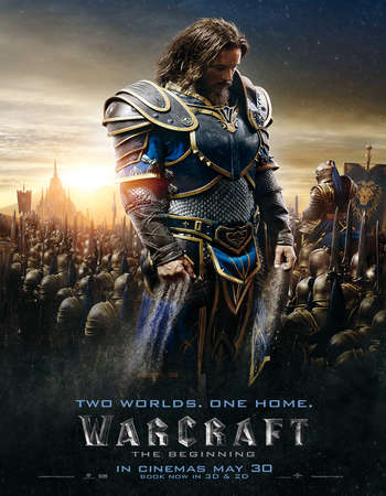 Poster Of Warcraft The Beginning 2016 ORG Dual Audio 500MB BRRip 720p ESubs HEVC Free Download Watch Online downloadhub.net