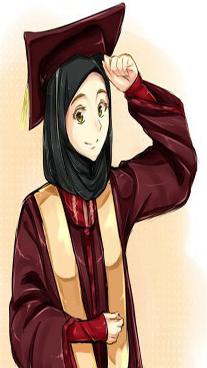 Download Wallpaper Gambar Kartun Muslimah Terbaru 2021 - Gambar Kartun