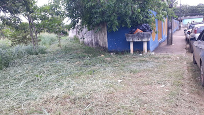 Mutirão de limpeza é realizado na Escola Alegria a pedido do vereador Edimilson Dourado