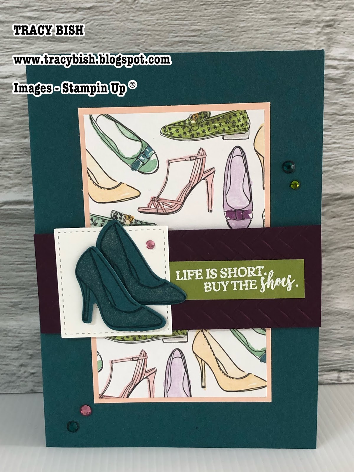 Stampin Up's "Dressed To Impress" Bundle Card! Tracy Bish