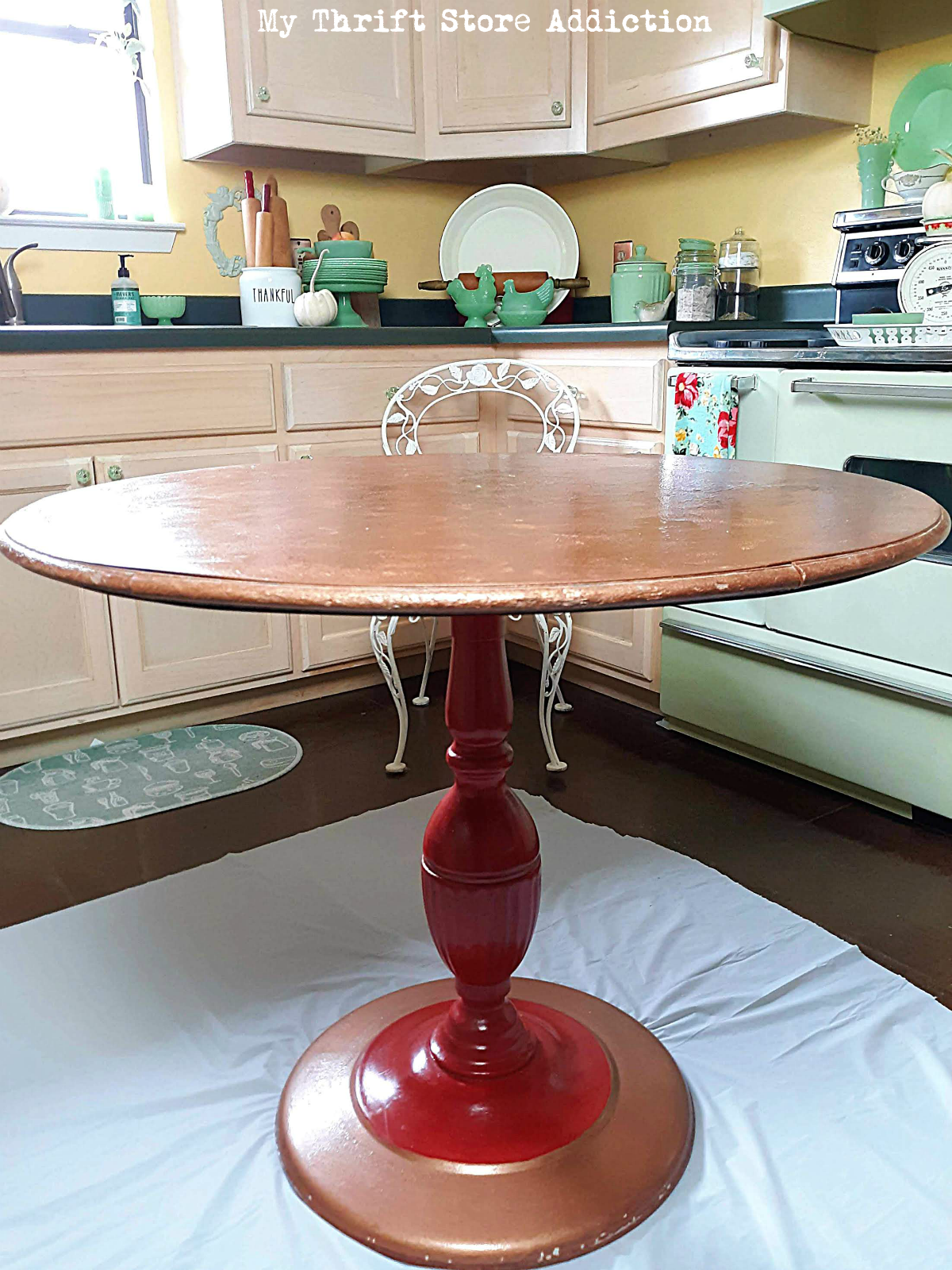 chalk painted table