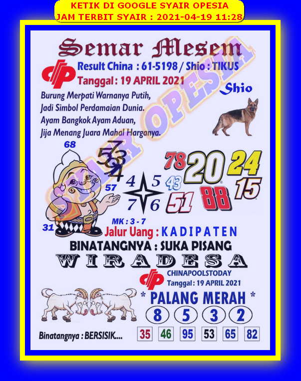 PREDIKSI togel singapura