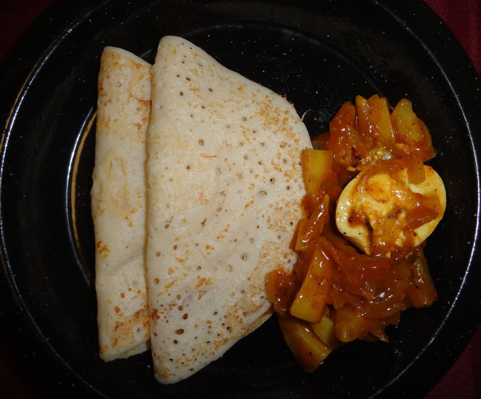 My Hobbies Dosa & Eggpotato Curry