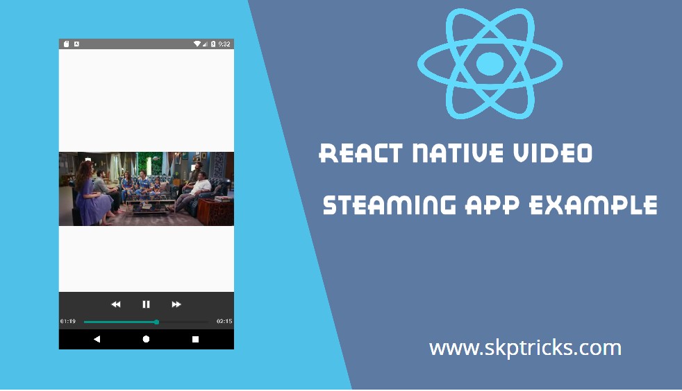 React Native Video Streaming App Example | SKPTRICKS