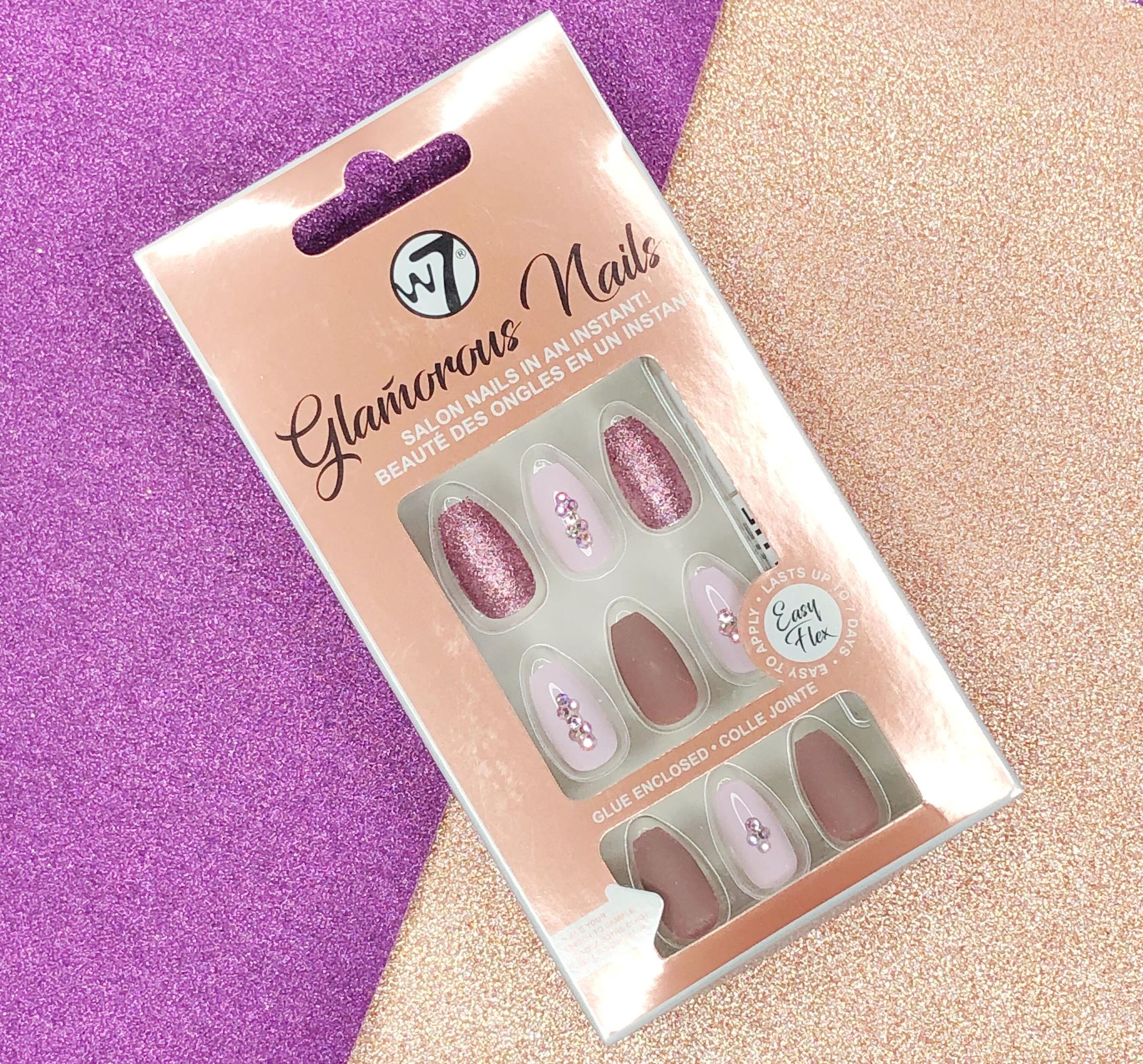 W7 Glamorous Nails Press On Nails One More Coat