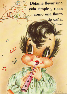 postal retro años ochenta ilustración