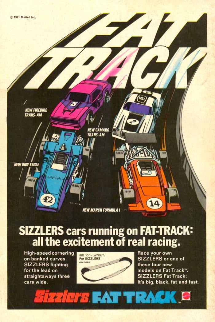 mattel sizzlers fat track
