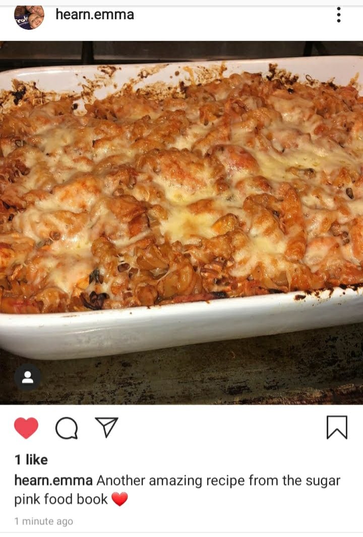 Garlic Chicken & Prosciutto Pasta Bake Slimming Recipe Sugar Pink