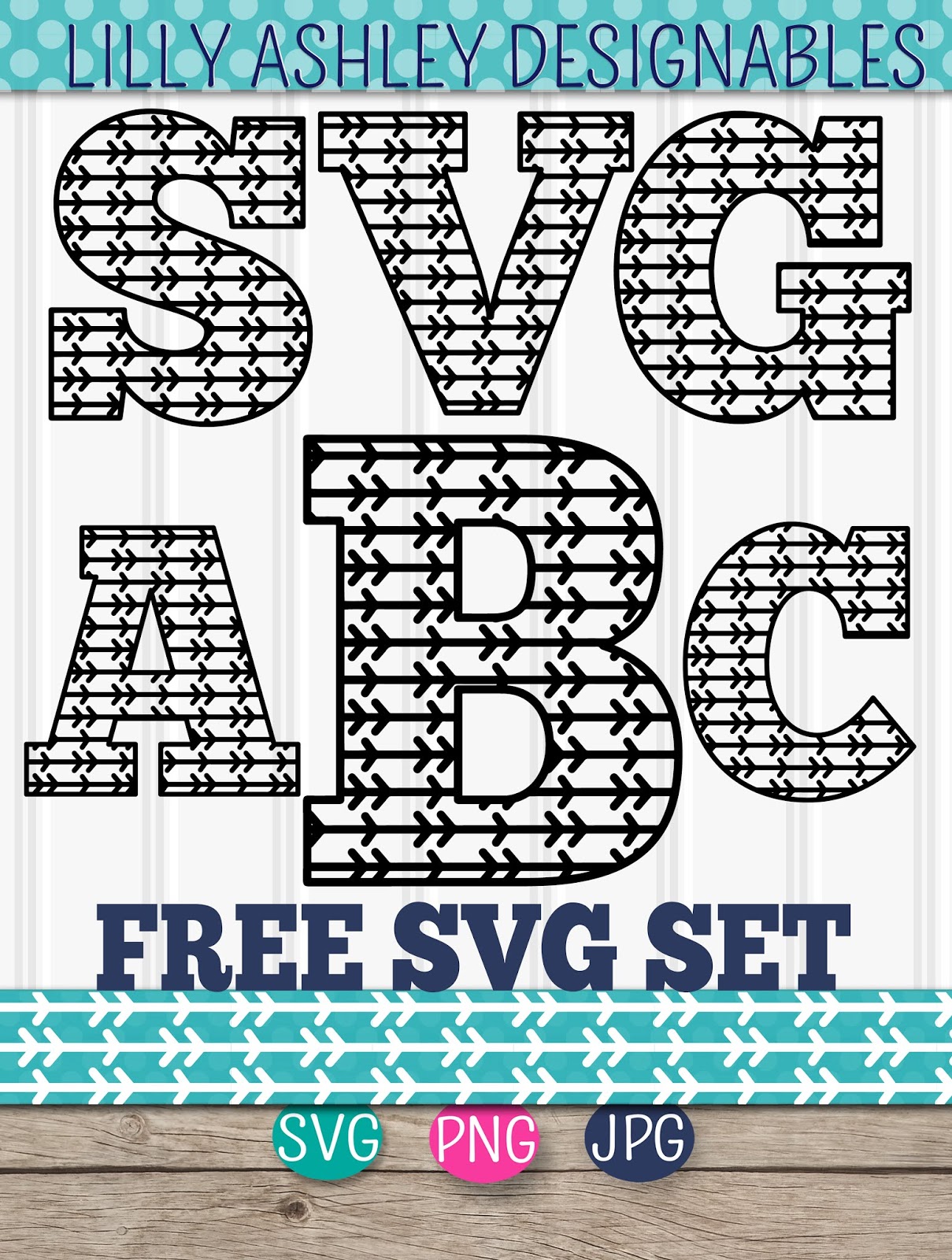 Free Arrow SVG Letter Set