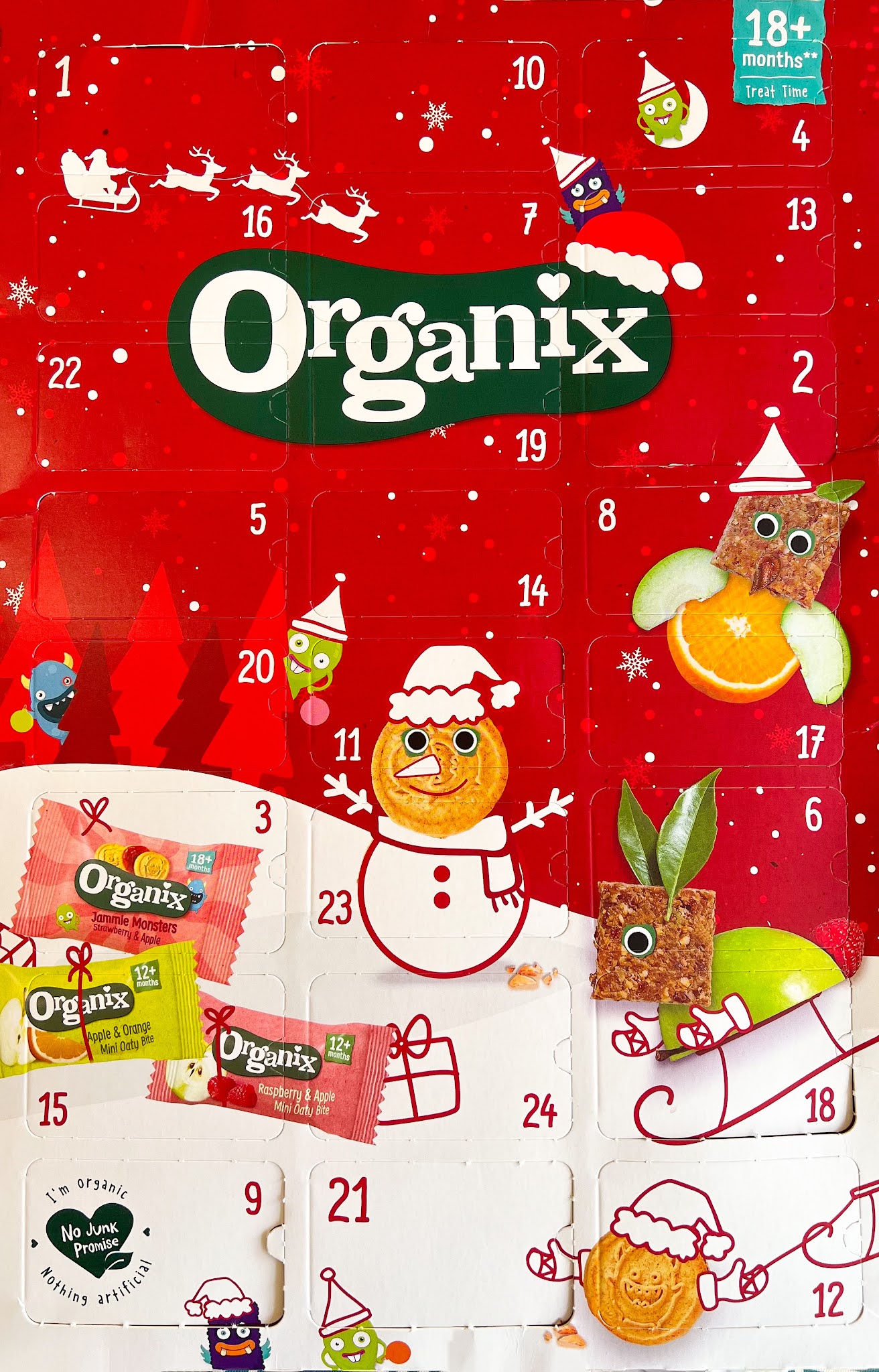 Review Organix Advent Calendar for Toddlers Counting To Ten