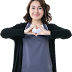 Beautiful Girl Showing Love Heart Transparent Image