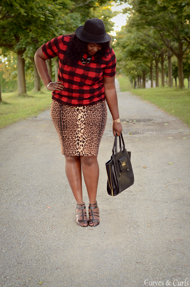 Plaid and Leopard - how to mix prints and patterns- Joe Fresh Extended line