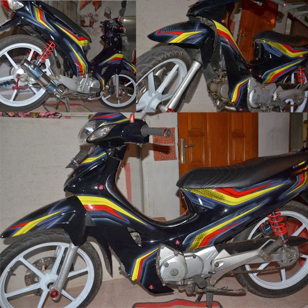 Foto Modifikasi Mio Soul Warna Putih | Motor Drag