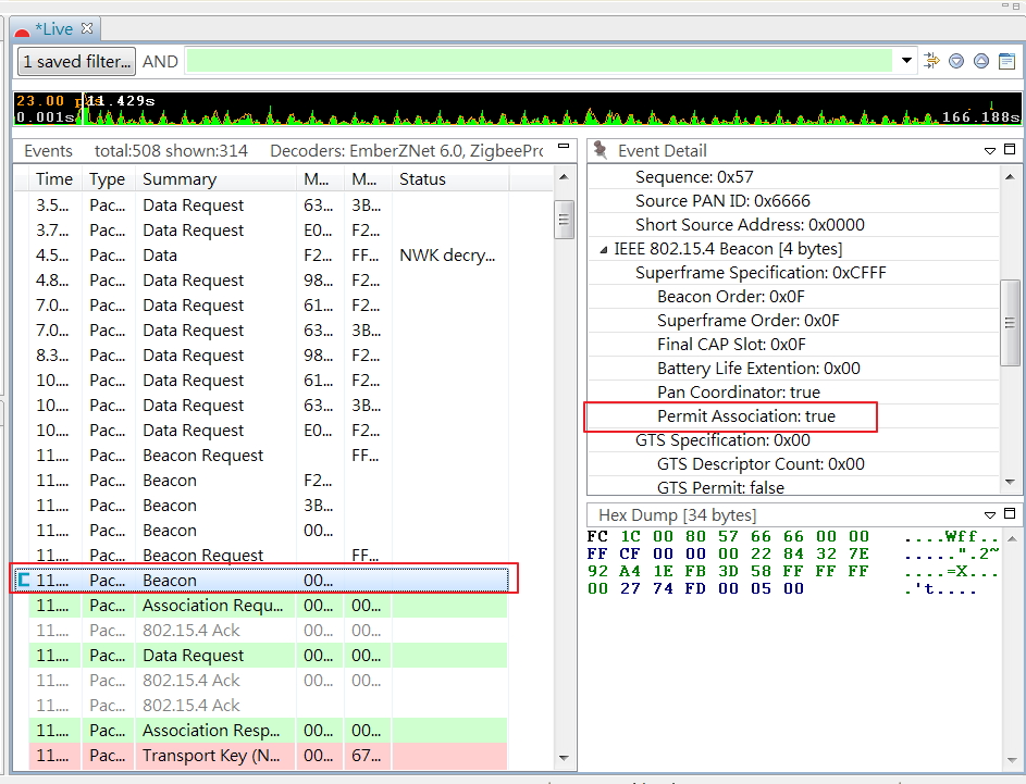ChihYuan How to use sniffer (Packet Trace ) base on EFR32