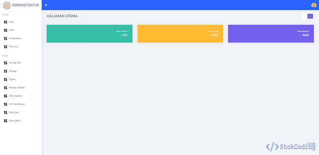 Sistem Aplikasi Web Profil Sekolah TK (PHP)