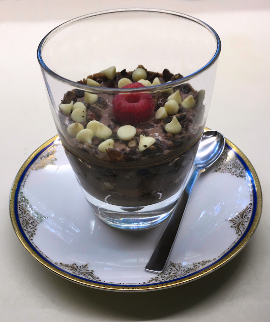 Low Carb Keto Chocolate Yogurt Granola Chip Pudding Recipe