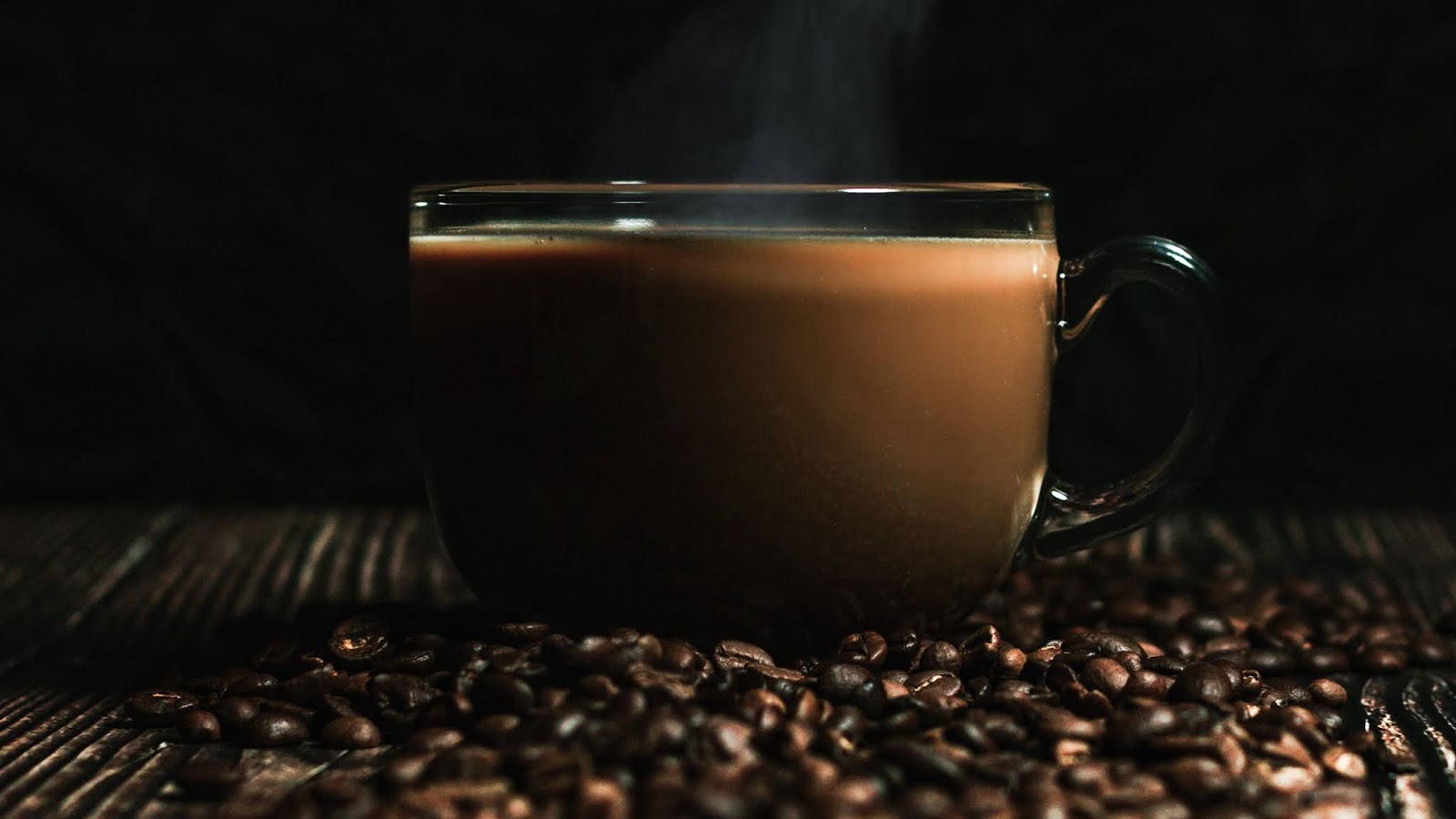 Wallpaper Coffee Beans, Drink, Steam, Cup, Coffee