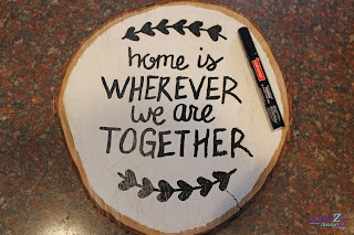Wood Slice Wall Decor Step 3