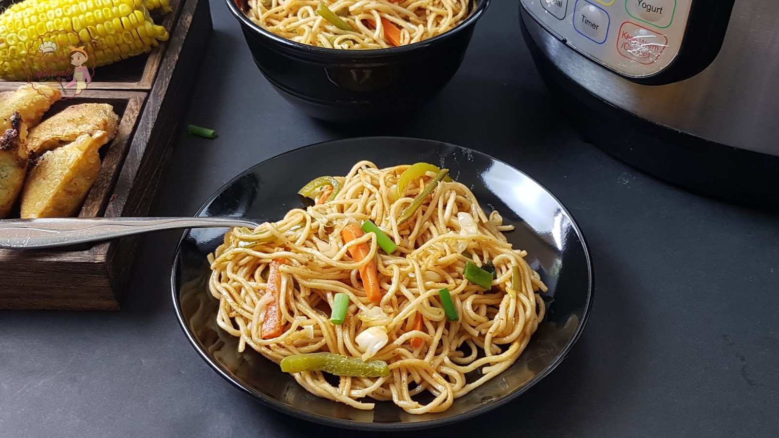 Instant Pot Chow Mein/Veg.Hakka Noodles Aaichi Savali