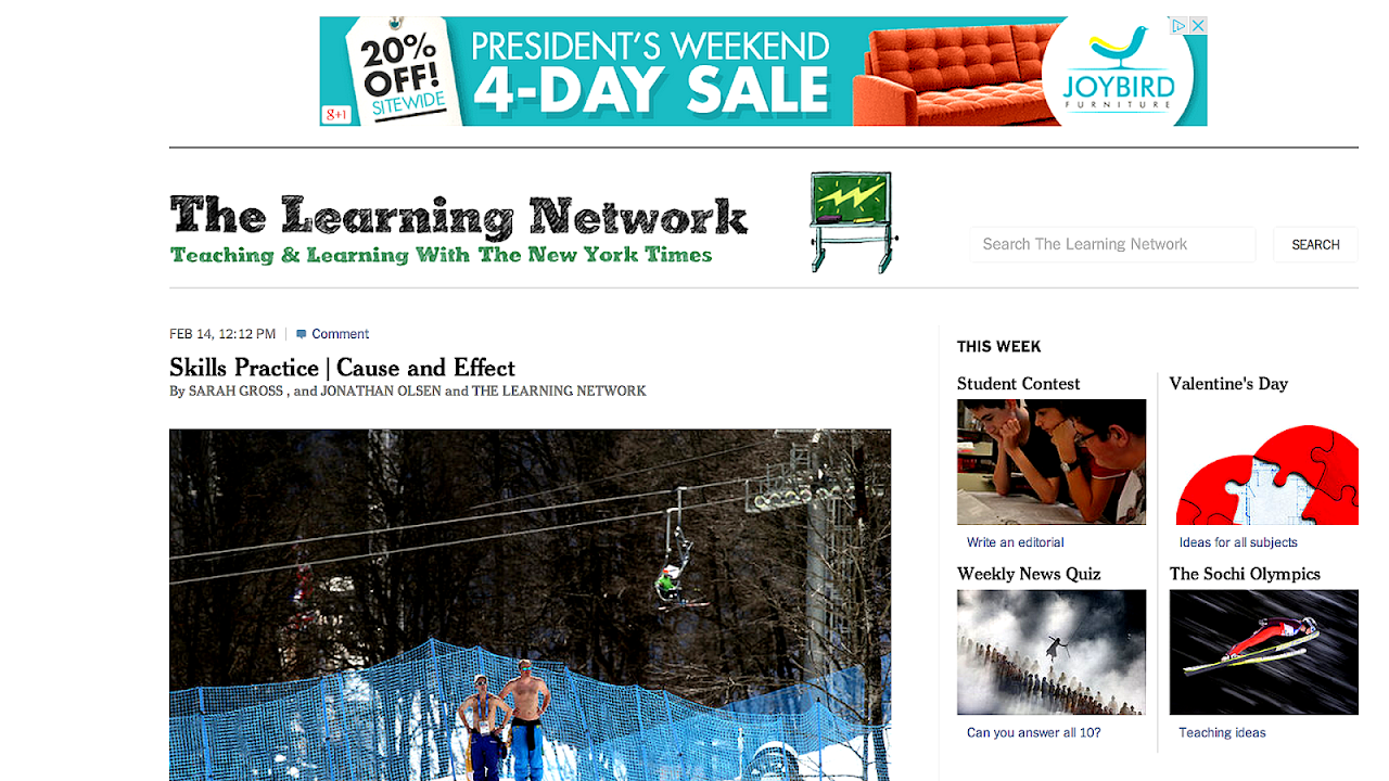 The New York Times Upfront Learning Learning Choices
