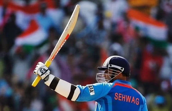 Virender Sehwag Playing for India National Cricket Team