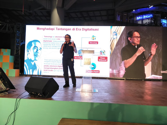 Direktur Telkomsigma Mengenalkan Program CloudA di Kalla Youth Fest 2018, Ini Tujuannya