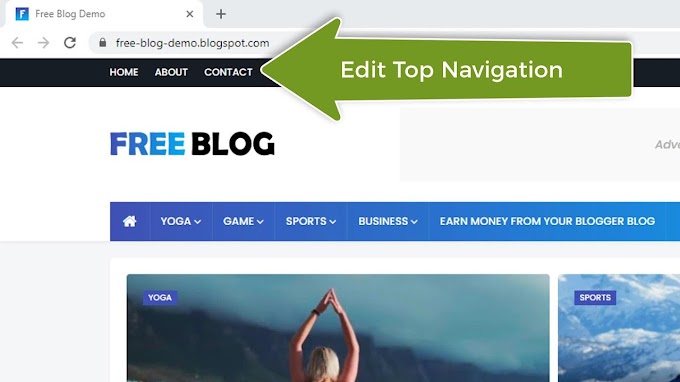 How To Edit Top Navigation on MAXSEO Blogger Theme