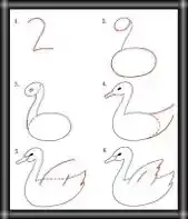 تعليم الرسم بالرصاص كيفة رسم وزة بالخطوات والصور للأطفال والمبتدئين